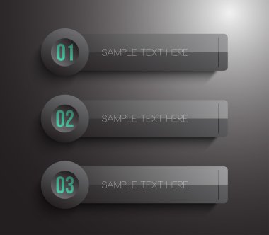 İş tasarımı için metalik yüzükler ve kare afiş
