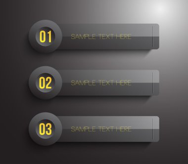 İş tasarımı için metalik yüzükler ve kare afiş