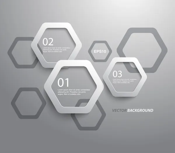 soyut plastik altıgenler paneli