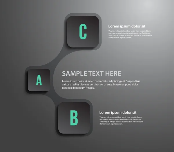 Plantilla de panel para diseño empresarial — Vector de stock