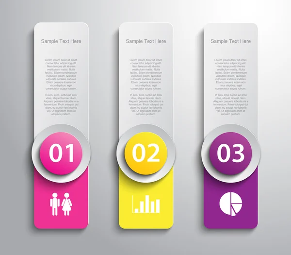 Sjabloon banner met gesneden papieren voor zakelijke design — Stockvector