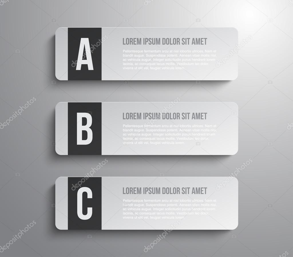 Template banner with cut papers for business design
