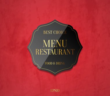 grunge doku arka plana sahip siyah parlak etiket