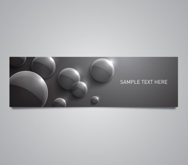 Kağıt afiş soyut parlak bir dizi arka plan daire