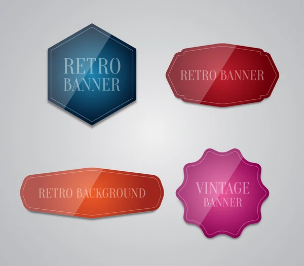Vintage-Design für Webseiten oder Banner für Unternehmen — Stockvektor