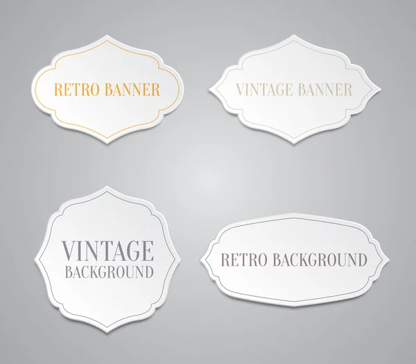 Vintage style design for websites or banners for business — Stock Vector