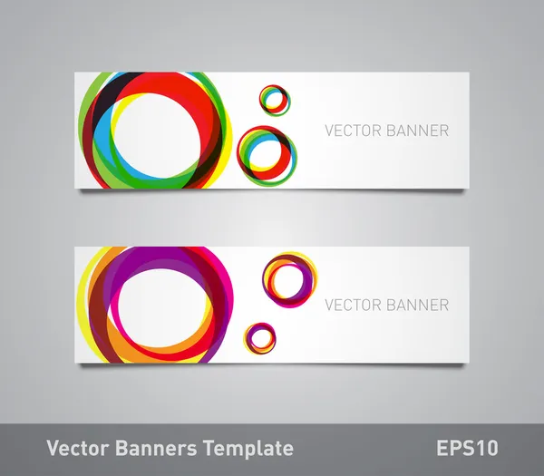 renkli dairesel şekiller arka plan ile broşür şablonu