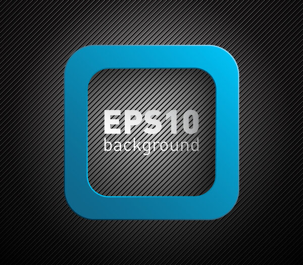 Пластиковый квадратный баннер на темно-технологическом фоне текстуры с черной полосой
