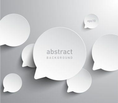 Kağıt konuşma balonları arka plan