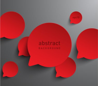 Kağıt konuşma balonları arka plan