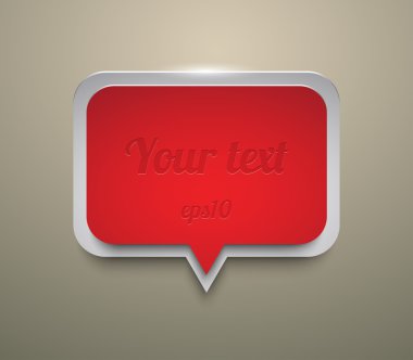 soyut 3d metalik konuşma balonu