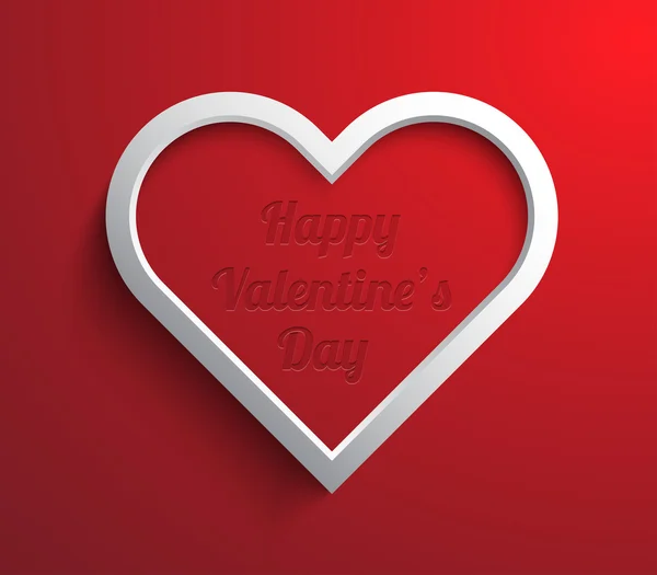 Hart achtergrond voor valentines day — Stockvector