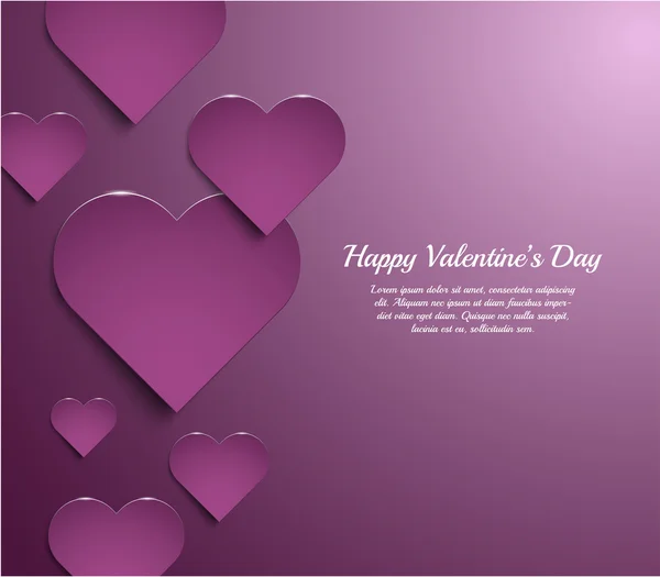 Coeurs pour la Saint-Valentin — Image vectorielle