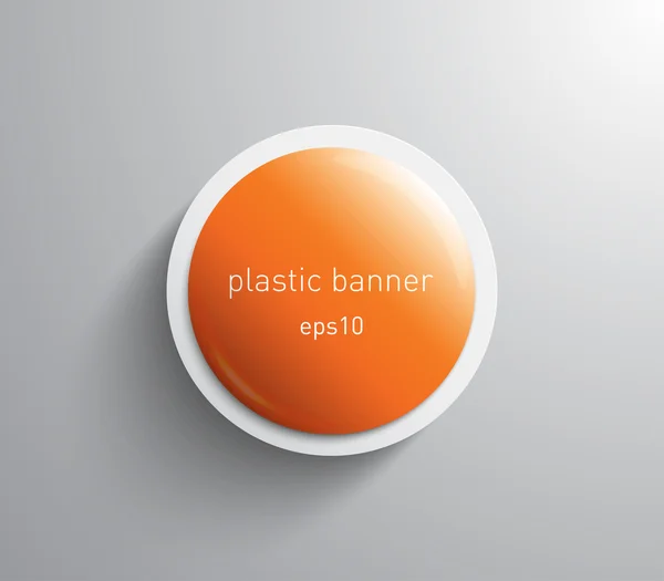 Bannière ronde brillante — Image vectorielle