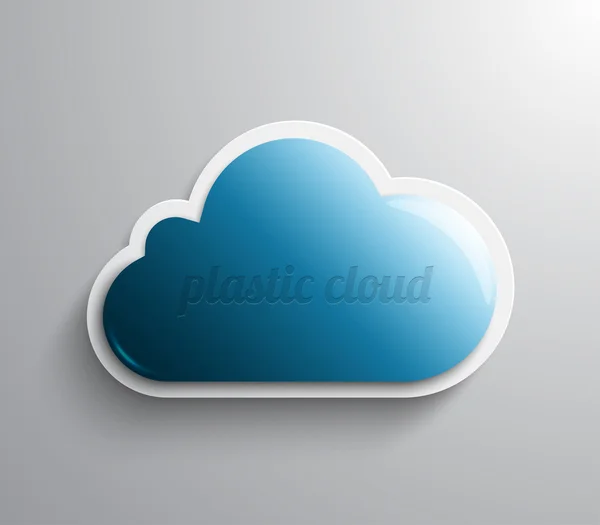 Bannière nuage brillant — Image vectorielle