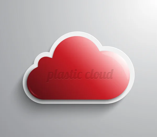 Bannière nuage brillant — Image vectorielle
