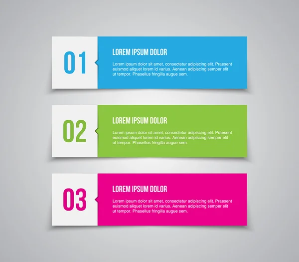 Conjunto de banners de papel — Vetor de Stock