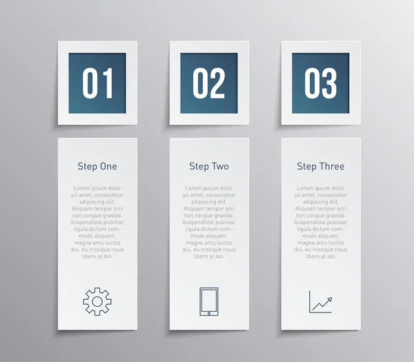 Set van papier banners — Stockvector