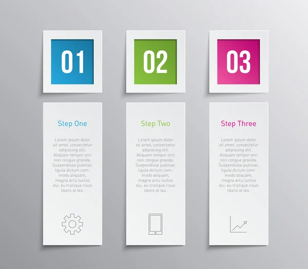 Set van papier banners — Stockvector