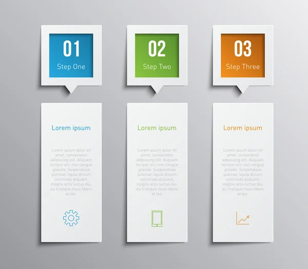 Conjunto de banners de papel — Vetor de Stock