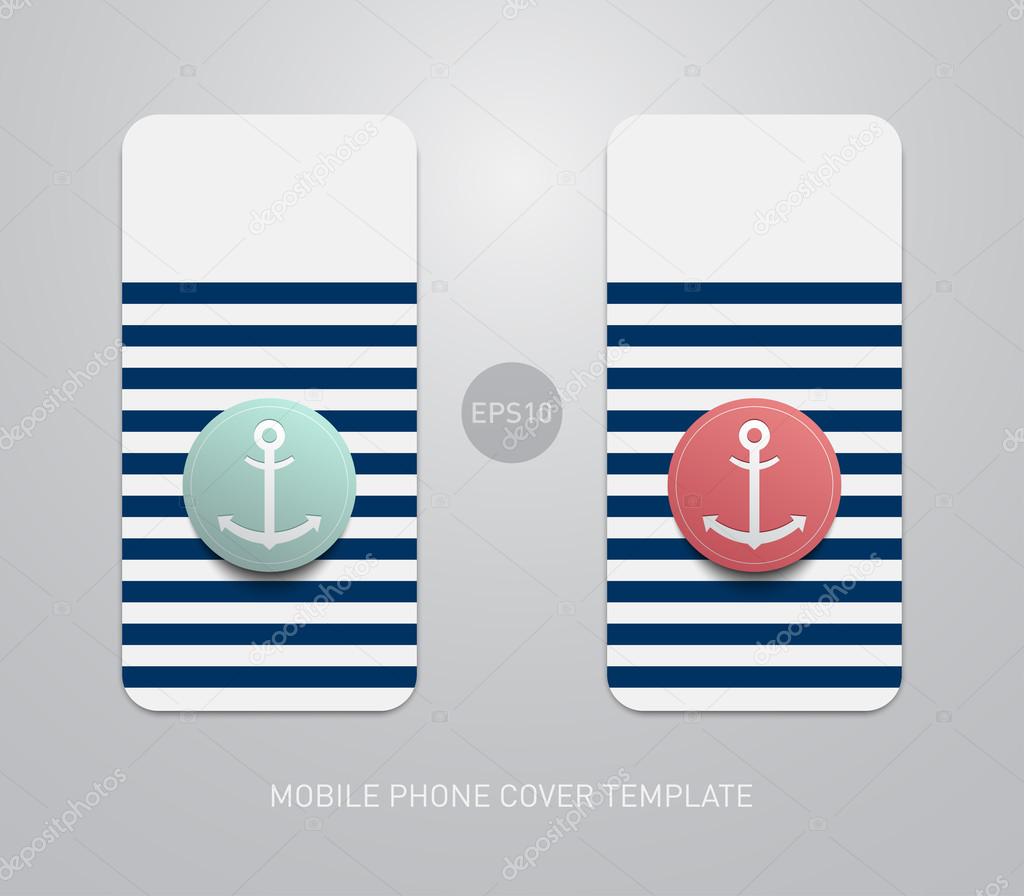 Case backgrounds with sailor nautical theme for smartphones