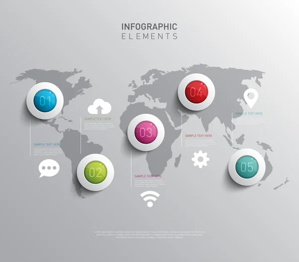 Abstraktes Infografik-Design für Unternehmen — Stockvektor
