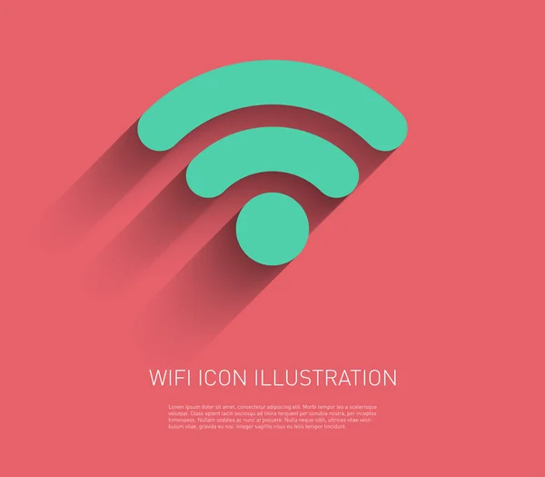 Ilustração do ícone de Wifi — Vetor de Stock