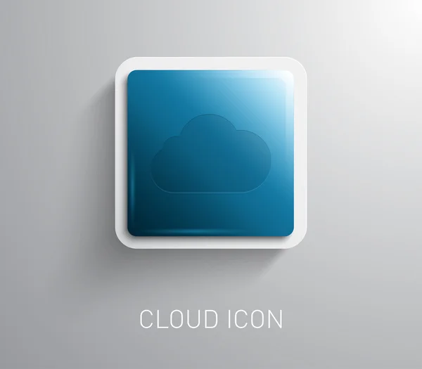 Bannière avec icône cloud pour le design d'entreprise — Image vectorielle