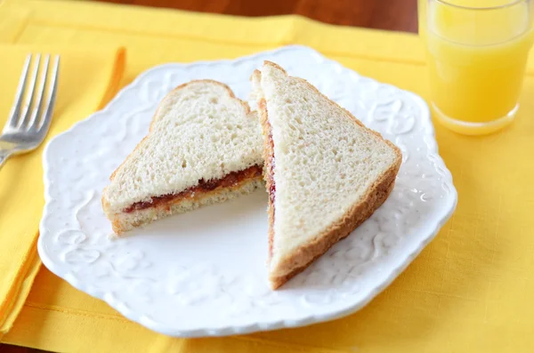 Peanut Butter And Jelly Sandwich Royalty Free Stock Photos