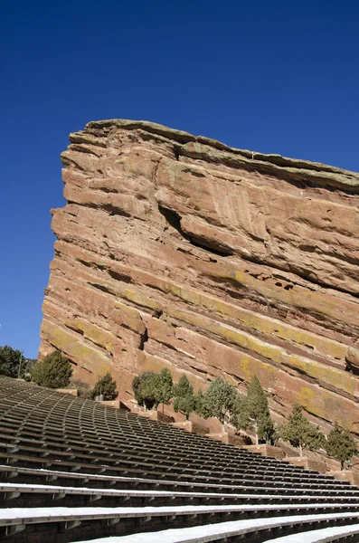 Czerwone skały, park i amfiteatr w morrison, colorado — Zdjęcie stockowe