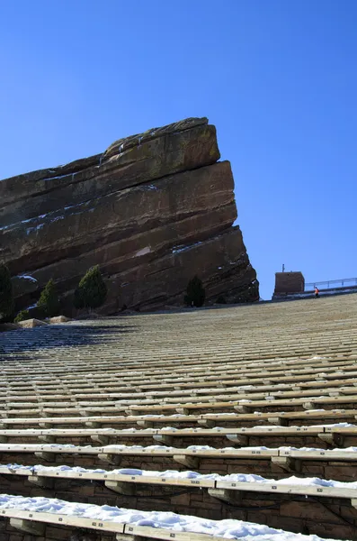 Rode rotsen park en amfitheater in morrison, colorado — Stockfoto