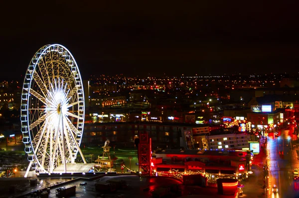 Clifton hill τη νύχτα στο Οντάριο, Καναδάς — Φωτογραφία Αρχείου