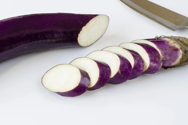 Japon patlıcan dilimlenmiş — Stok fotoğraf