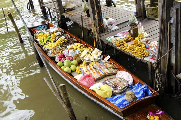 Floating Market ( Damnoen Saduak ) In Thailand — Stock Photo, Image