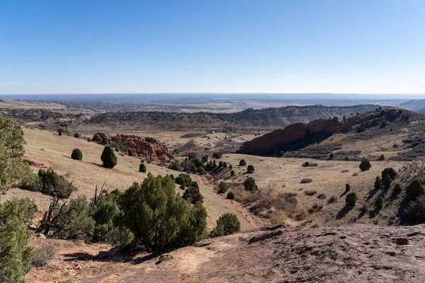 Hiking Trail Red Rocks Park Denver Colorado — ストック写真