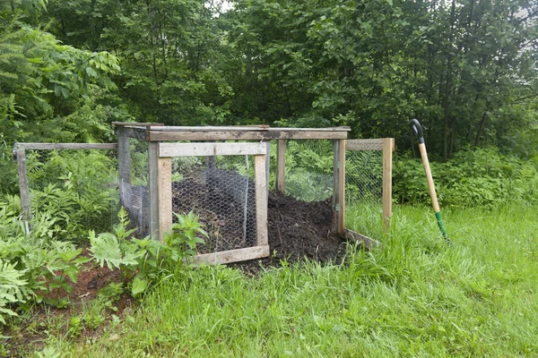 Bin compost rurale — Foto Stock