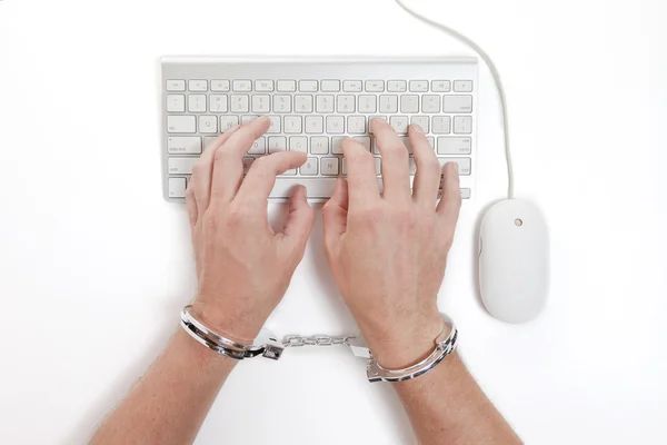 Computadora criminal — Foto de Stock
