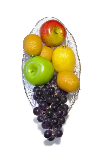 Oval Bowl of Fruit — Stock Photo, Image