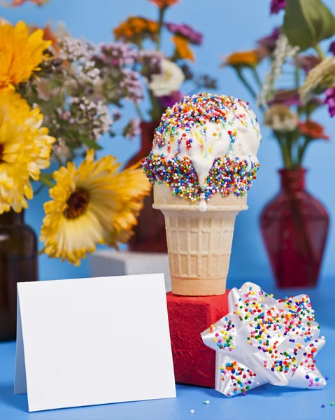 Вечеринка мороженого — стоковое фото
