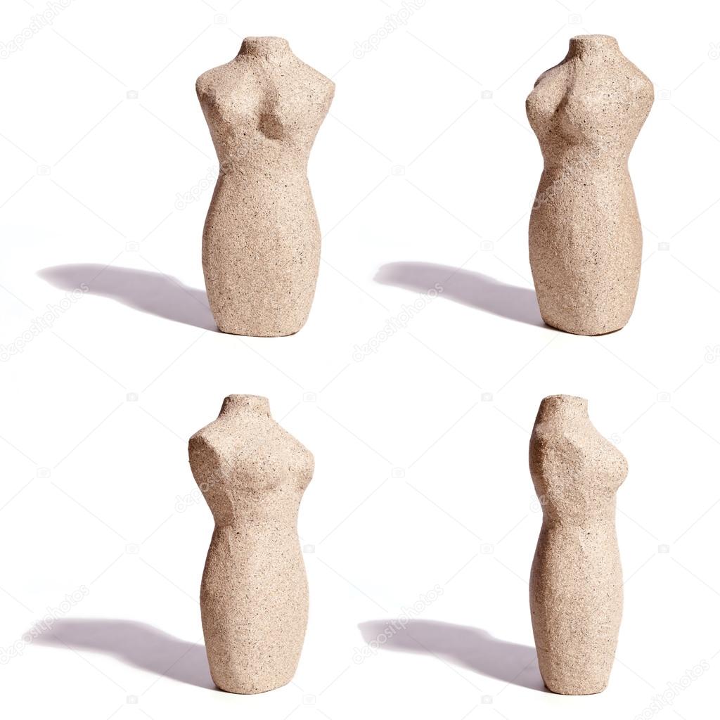 Stone Female Torso, Four Angles