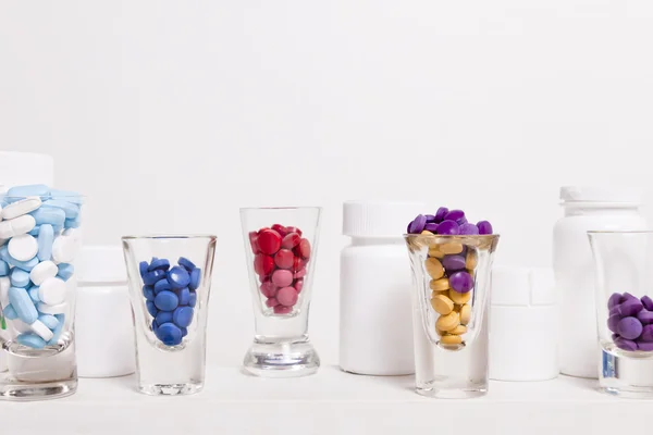 Pill Shot Glasses — Stock Photo, Image