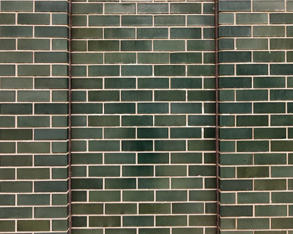 Texture mattone verde sfondo — Foto Stock