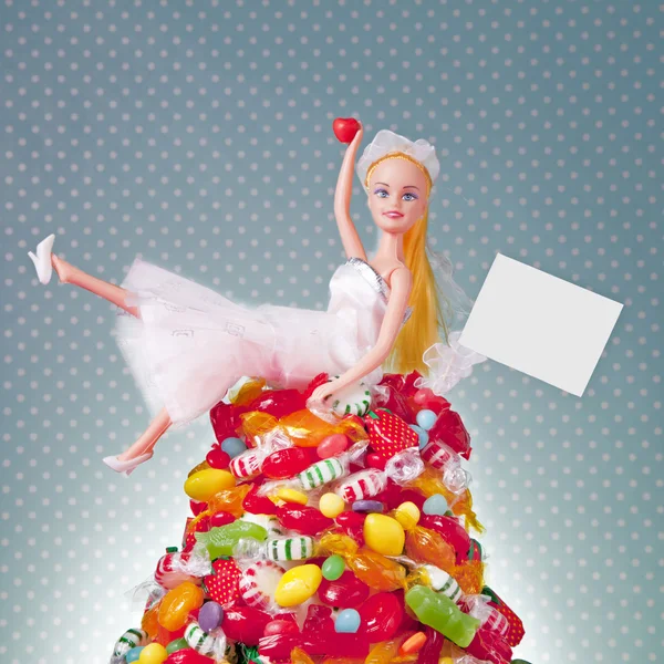 Poupée Générique Bride and Candy Pile — Photo
