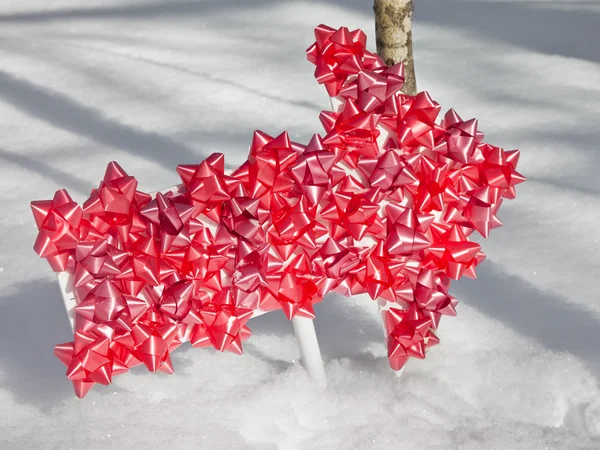 Arrow in Snowy Countryside — Stock Photo, Image