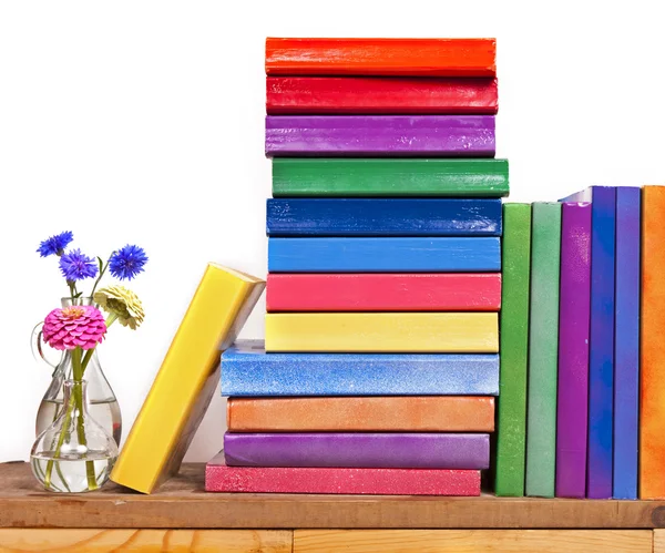 Books and Flowers — Stock Photo, Image