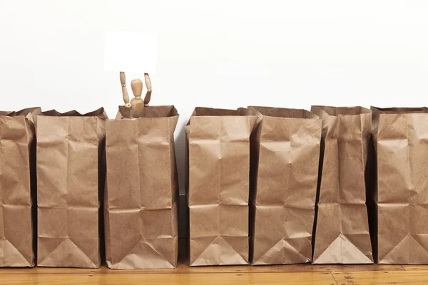 Brown Bags Royalty Free Stock Photos