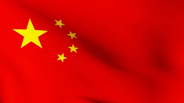 Flag of China, National Flag of the People\'s Republic of China, Five-starred Red Flag State flag of China waving simple high resolution wavy background texture, closeup, nobody. Chinese nation symbols