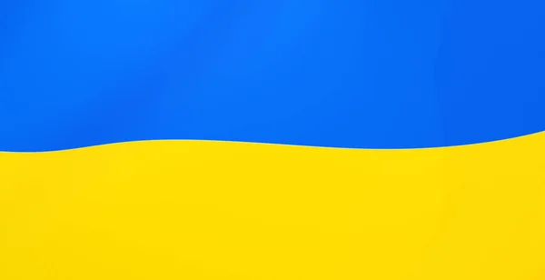 Прапор України Український Прапор Під Вітром Національне Зображення Єктний Зчеплення — стокове фото