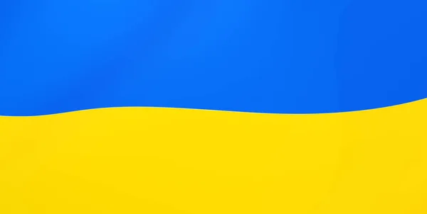 Flagge Der Ukraine Ukrainische Flagge Wind Nationalitätssymbol Rendern Objekt Nahaufnahme — Stockfoto