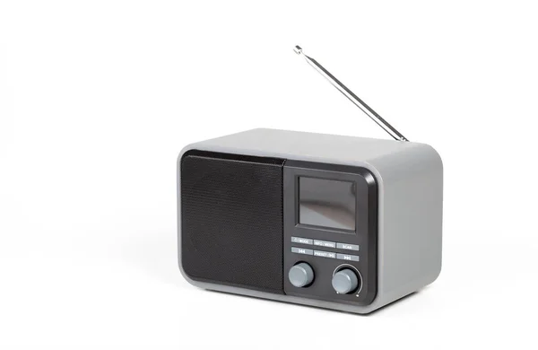 Simple Small Generic Digital Analog Home Radio Receiver Device Object — Zdjęcie stockowe